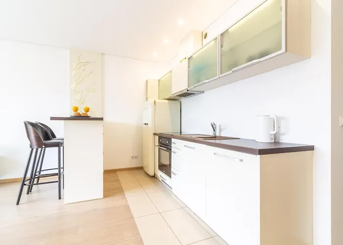 Sunny Center Apt, Covered Parking, Balcony & Self Check-in Apartmán Kaunas